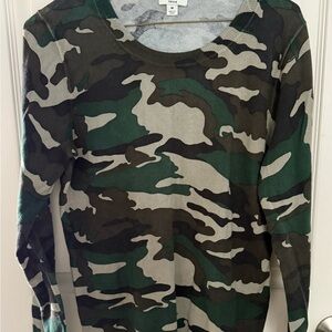 J Crew, Teddie pullover, Camouflage, medium